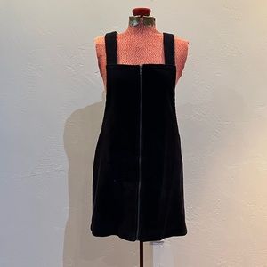 Mini Corduroy Overall Dress